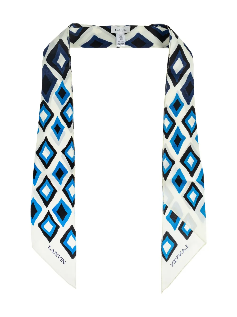 Шарф с ромбовидным узором Lanvin, синий
Шарф с ромбовидным узором Lanvin, синий
