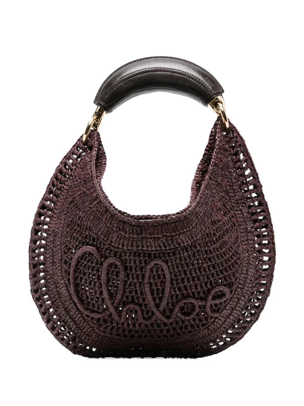 Сумка-тоут Banana из рафии Chloé, коричневый
Сумка-тоут Banana из рафии Chloé, коричневый