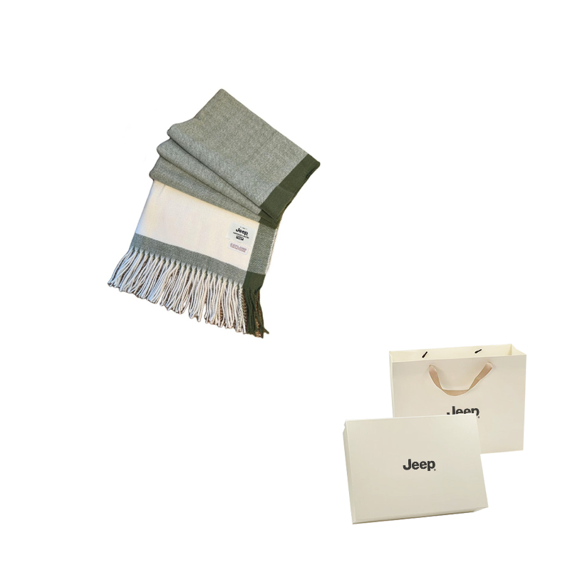 Шарф из полиэстера унисекс Jeep, зеленый
Шарф из полиэстера унисекс Jeep, зеленый