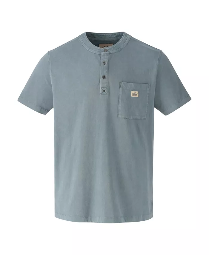 Мужская винтажная хлопковая футболка с карманом Henley с коротким рукавом Thorogood, синий
Мужская винтажная хлопковая футболка с карманом Henley с коротким рукавом Thorogood, синий