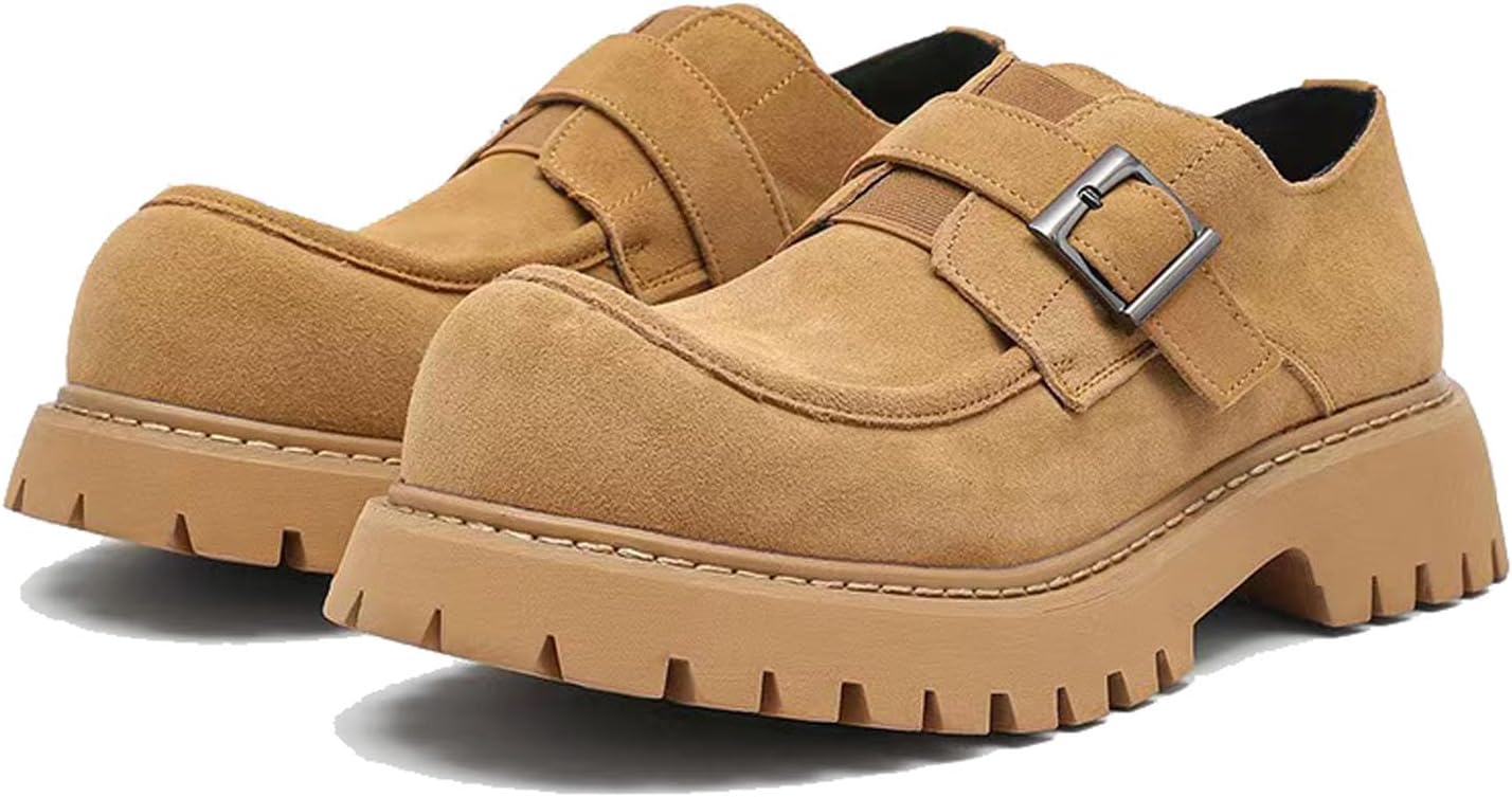 Мужские замшевые лоферы на платформе с пряжкой Donrrndk, желтый
Мужские замшевые лоферы на платформе с пряжкой Donrrndk, желтый