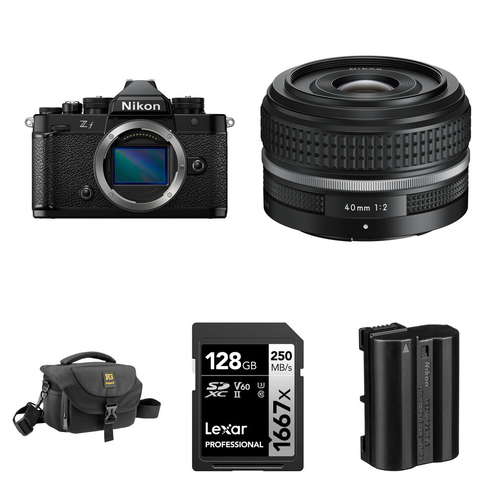 Беззеркальная камера Nikon Zf Mirrorless Camera with 40mm f/2 Lens and Essentials+
Беззеркальная камера Nikon Zf Mirrorless Camera with 40mm f/2 Lens and Essentials+