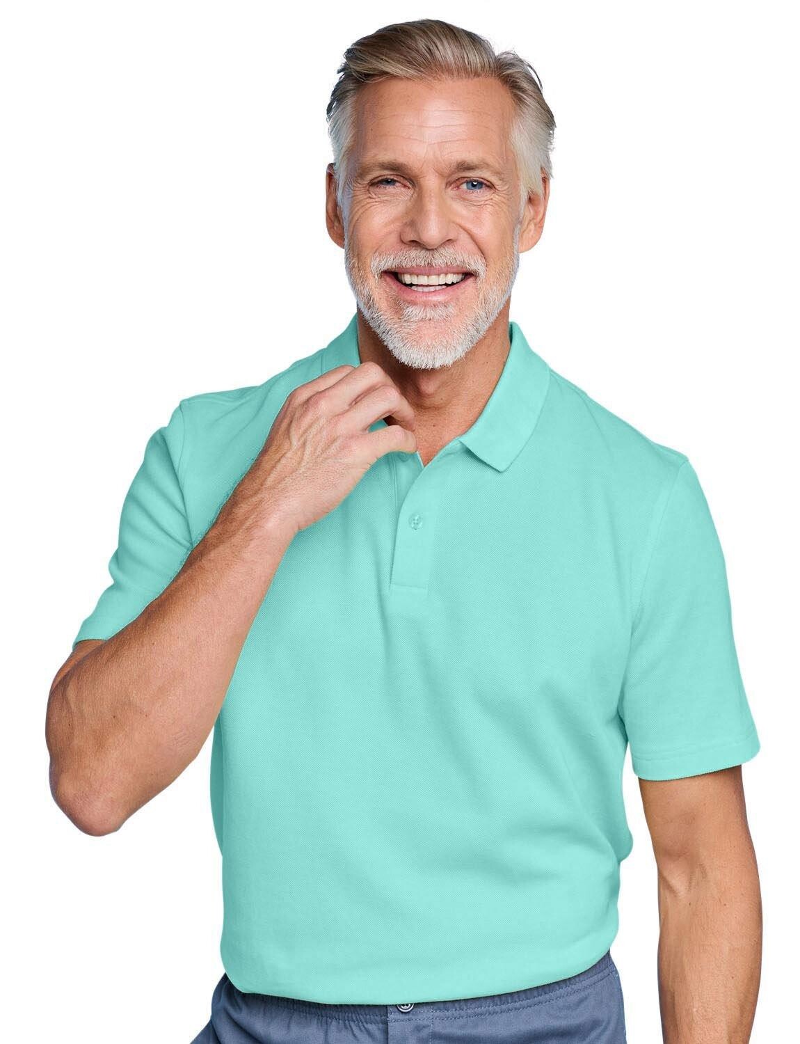 Комплект из 2 однотонных рубашек-поло из пике Pegasus, зеленый
Комплект из 2 однотонных рубашек-поло из пике Pegasus, зеленый