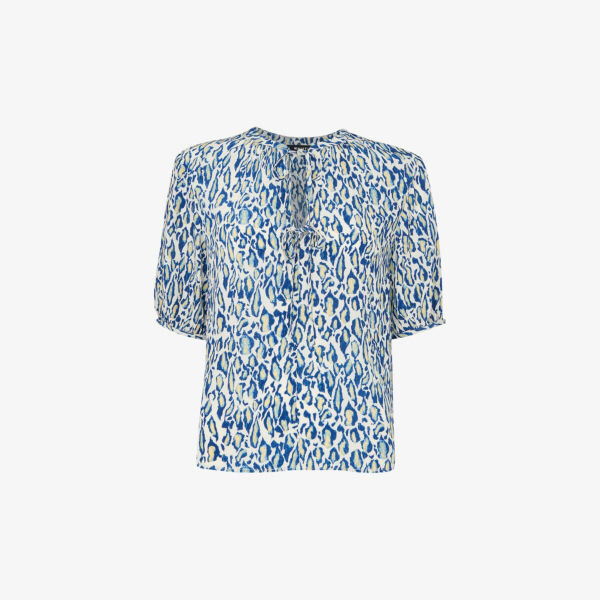 Блузка Jessie с короткими рукавами и леопардовым принтом Whistles, бежевый
Блузка Jessie с короткими рукавами и леопардовым принтом Whistles, бежевый