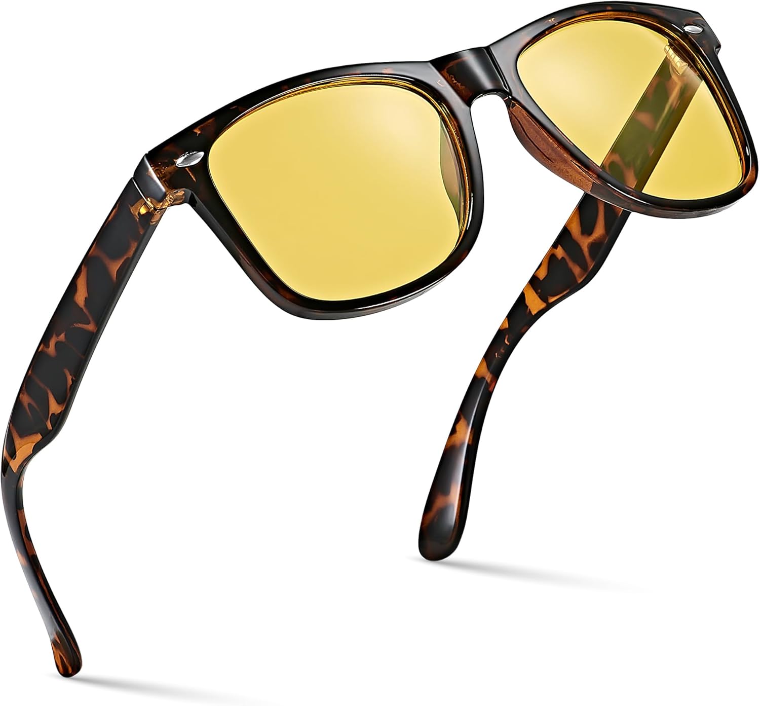 Поляризованные солнцезащитные очки Retro Rewind для мужчин и женщин - классические солнцезащитные очки с защитой от УФ-излучения, Gloss Tortoise | Yellow Night Driving
Поляризованные солнцезащитные очки Retro Rewind для мужчин и женщин - классические солнцезащитные очки с защитой от УФ-излучения, Gloss Tortoise | Yellow Night Driving