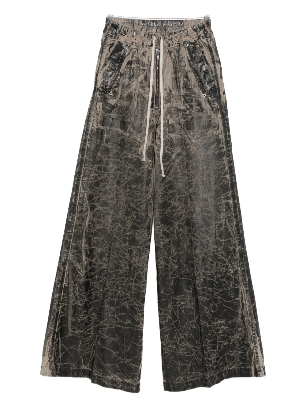 Брюки с жатым эффектом Rick Owens DRKSHDW, черный
Брюки с жатым эффектом Rick Owens DRKSHDW, черный