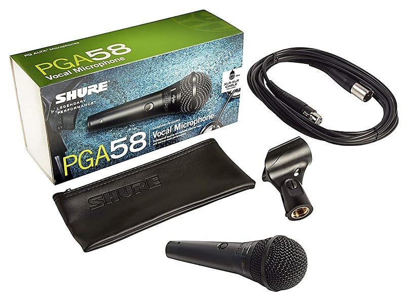 Кардиоидный динамический вокальный микрофон Shure PGA58-XLR
Кардиоидный динамический вокальный микрофон Shure PGA58-XLR