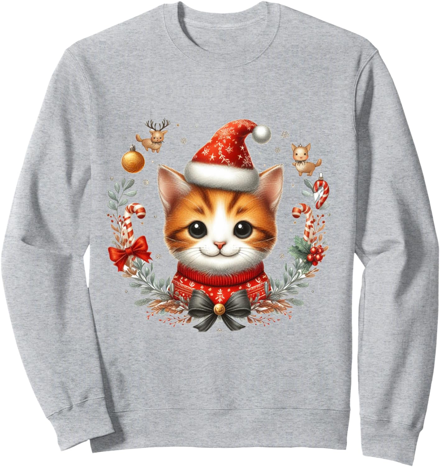 Милая шапочка с котиком на Рождество, толстовка Christmas Cat Designs Von Drosoman, серый
Милая шапочка с котиком на Рождество, толстовка Christmas Cat Designs Von Drosoman, серый