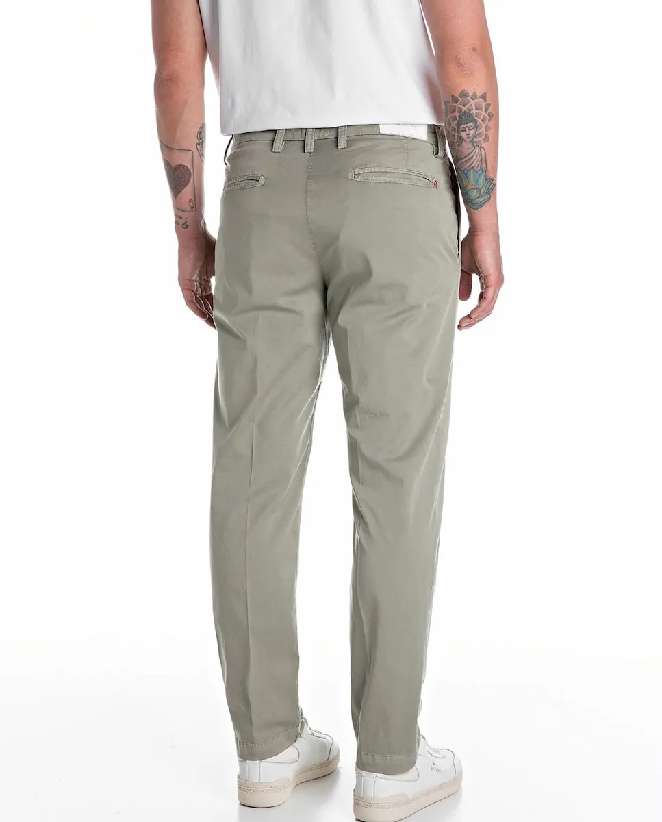 Мужские джинсы чинос обычного кроя Replay, светло-зеленый
Мужские джинсы чинос обычного кроя Replay, светло-зеленый