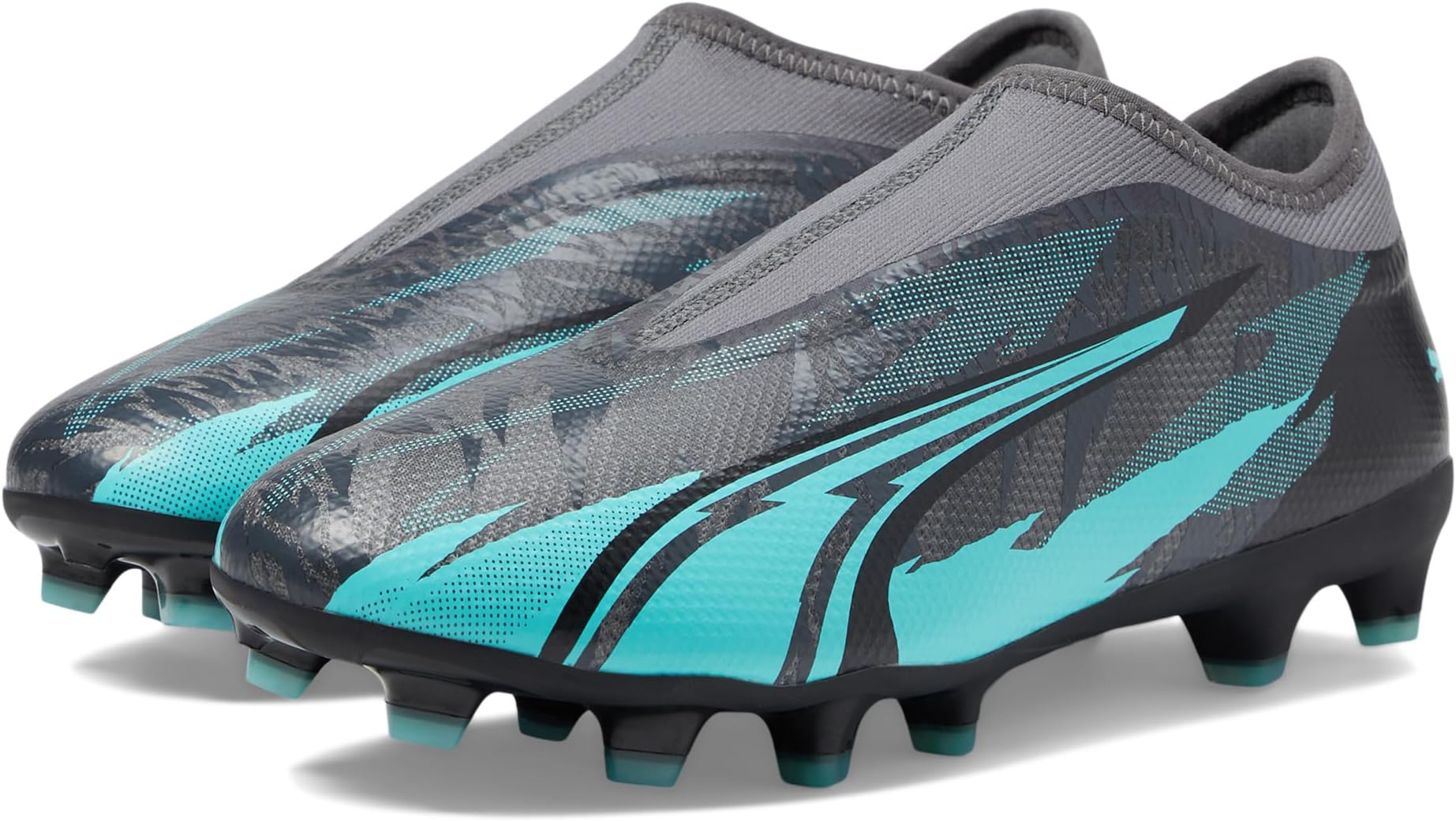 Кроссовки PUMA Kids Ultra Match Laceless Rush Firm Ground/Artificial, Strong Gray/Puma White/Elektro Aqua
Кроссовки PUMA Kids Ultra Match Laceless Rush Firm Ground/Artificial, Strong Gray/Puma White/Elektro Aqua