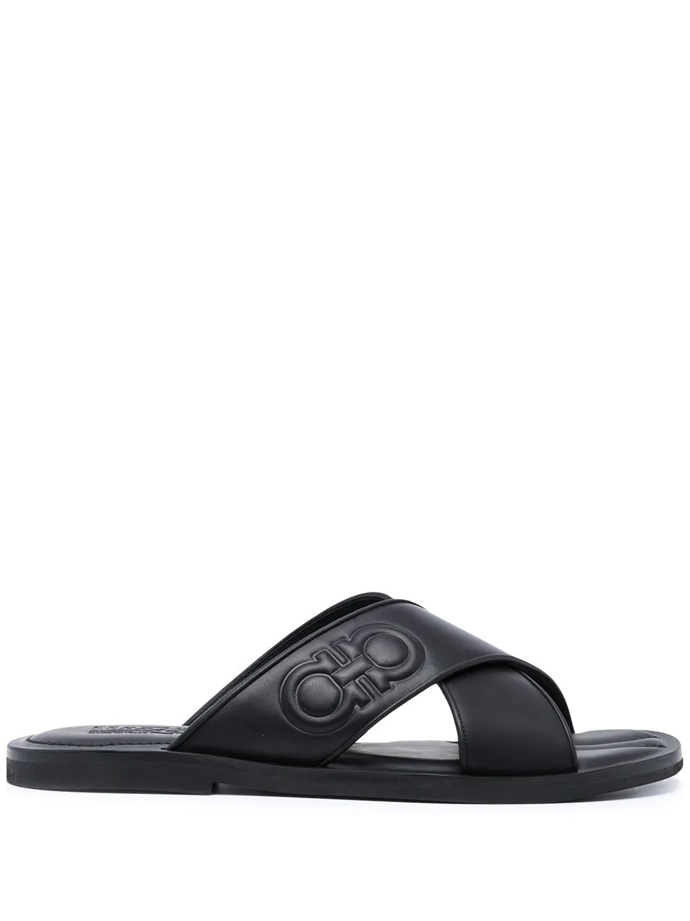 Шлепанцы с перекрестными ремешками Ferragamo, черный
Шлепанцы с перекрестными ремешками Ferragamo, черный
