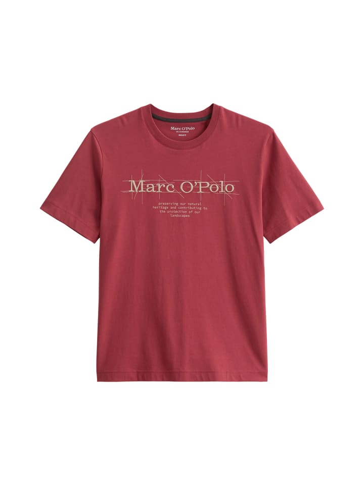 Обычная футболка светло-карминового цвета Marc O'Polo
Обычная футболка светло-карминового цвета Marc O'Polo