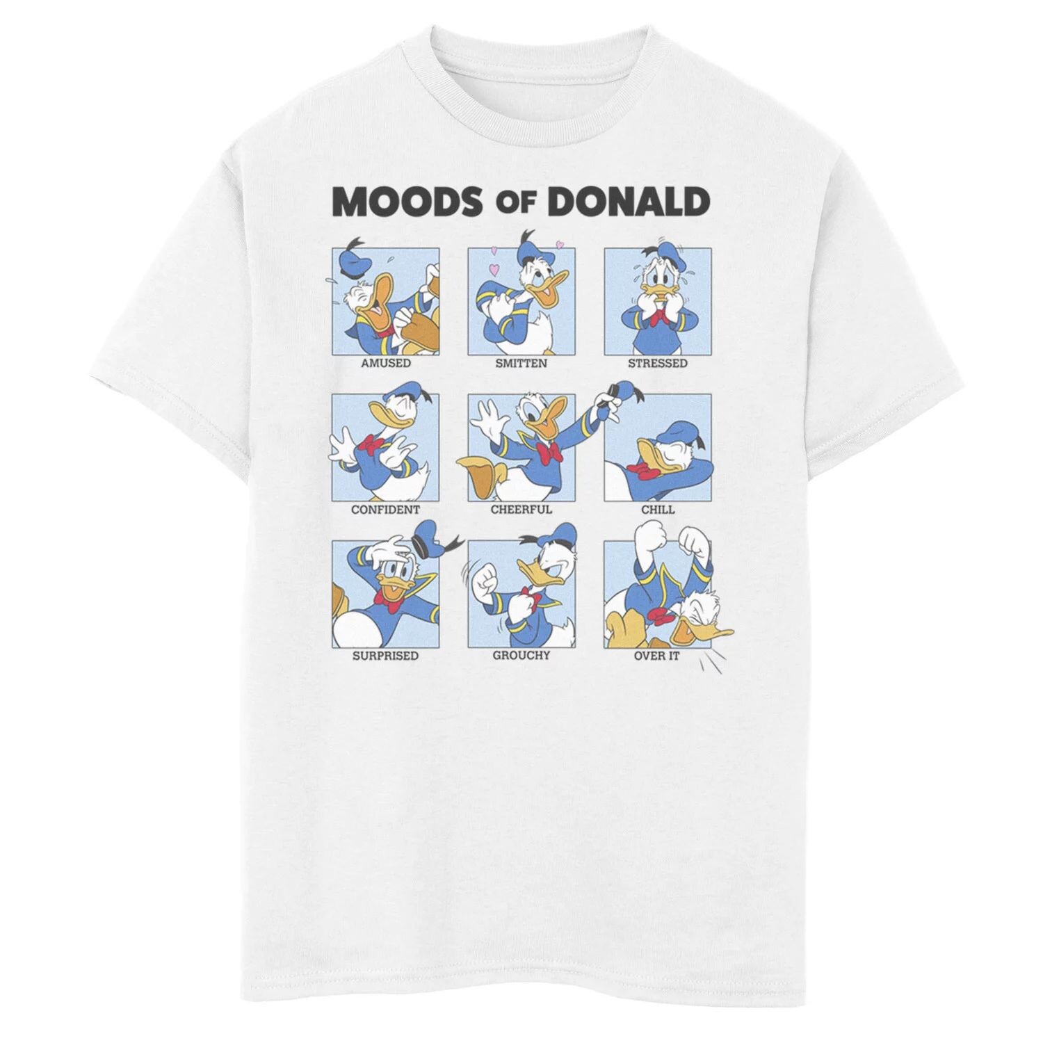 Футболка с изображением Дональда Дака Moods для мальчиков 8–20 лет «Микки Маус и друзья» Disney's Disney, белый
Футболка с изображением Дональда Дака Moods для мальчиков 8–20 лет «Микки Маус и друзья» Disney's Disney, белый
