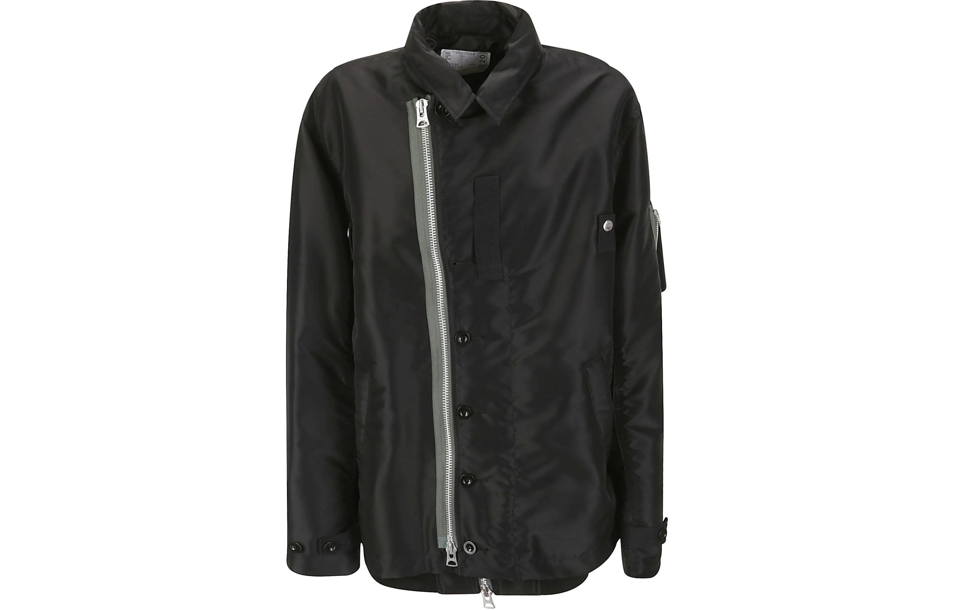 Черная контрастная отделка Многослойная куртка-бомбер Sacai, Черный, Черная контрастная отделка Многослойная куртка-бомбер Sacai
Черная контрастная отделка Многослойная куртка-бомбер Sacai, Черный, Черная контрастная отделка Многослойная куртка-бомбер Sacai