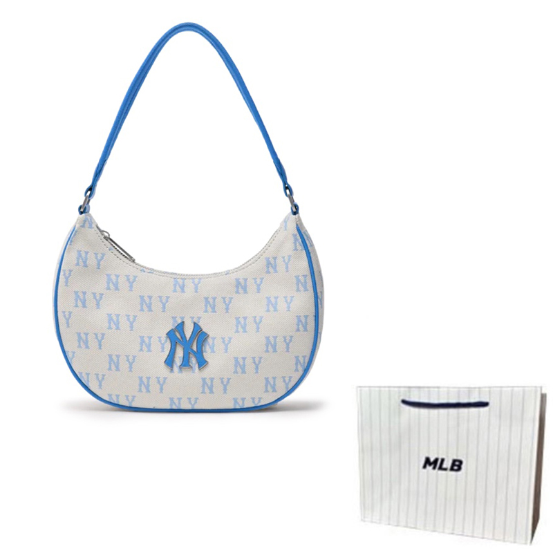 MLB Полиэстеровая наплечная сумка унисекс бело-голубая
MLB Полиэстеровая наплечная сумка унисекс бело-голубая