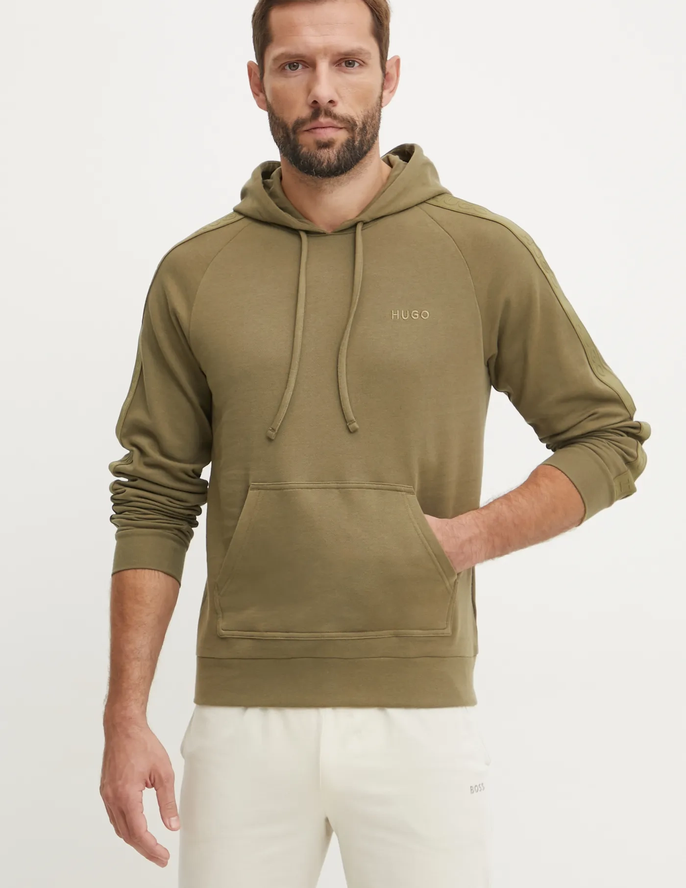 Хлопковая толстовка HUGO, зеленый
Хлопковая толстовка HUGO, зеленый