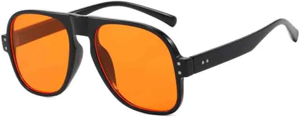 Солнцезащитные очки с защитой UV400 | Большая оправа с заклепками и цветными линзами | Для женщин и мужчин | Для занятий спортом на открытом воздухе и вождения DSVIGF, Black Orange
Солнцезащитные очки с защитой UV400 | Большая оправа с заклепками и цветными линзами | Для женщин и мужчин | Для занятий спортом на открытом воздухе и вождения DSVIGF, Black Orange