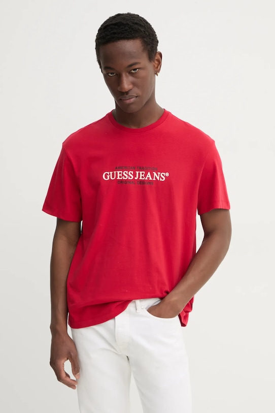 Хлопковая футболка Guess Jeans, красный
Хлопковая футболка Guess Jeans, красный