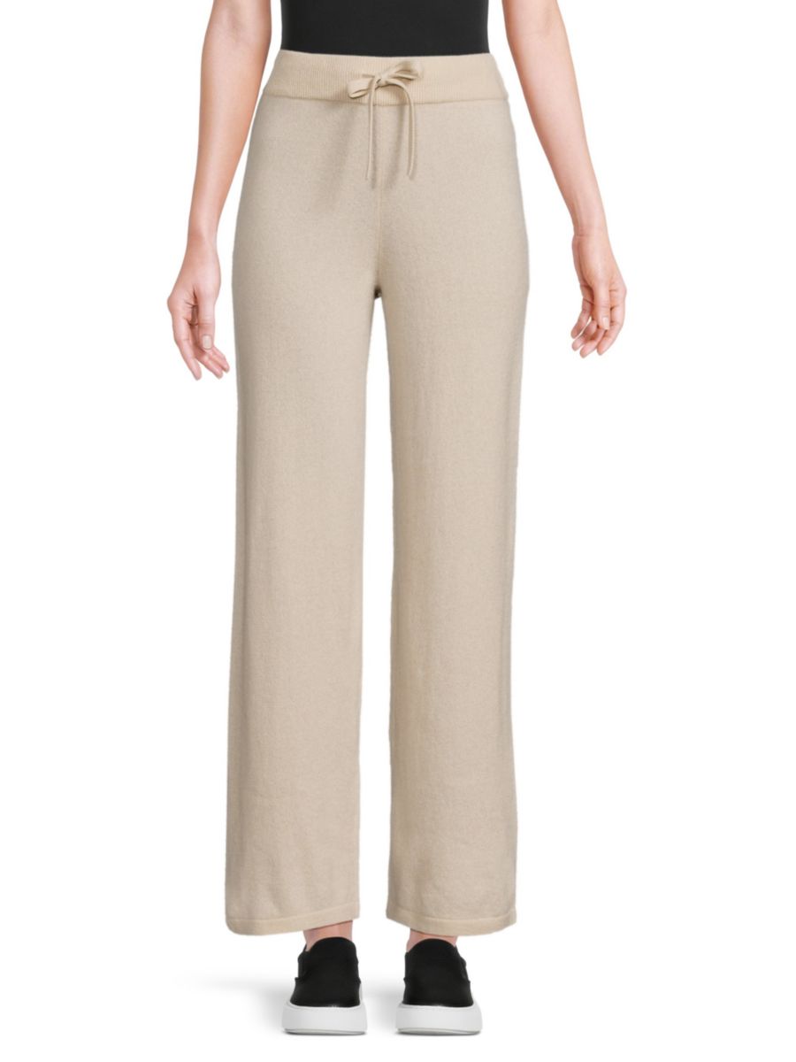 Брюки широкого кроя из 100% кашемира Saks Fifth Avenue, песочный
Брюки широкого кроя из 100% кашемира Saks Fifth Avenue, песочный