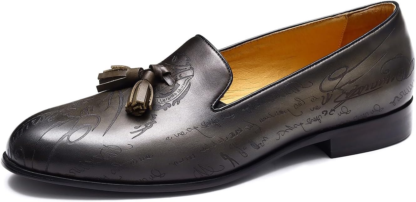 Мужские лоферы Santimon Loafers, повседневные слипоны с кисточками, модные свадебные мокасины под смокинг, из натуральной кожи, формальные деловые лоферы Penny, удобные тапочки для мужчин, темно-серый
Мужские лоферы Santimon Loafers, повседневные слипоны с кисточками, модные свадебные мокасины под смокинг, из натуральной кожи, формальные деловые лоферы Penny, удобные тапочки для мужчин, темно-серый