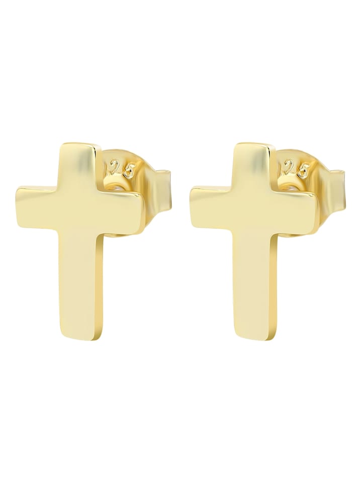 Adeliás Женские серьги - серьги-гвоздики в виде креста из серебра 925 пробы с золотым покрытием
Adeliás Женские серьги - серьги-гвоздики в виде креста из серебра 925 пробы с золотым покрытием