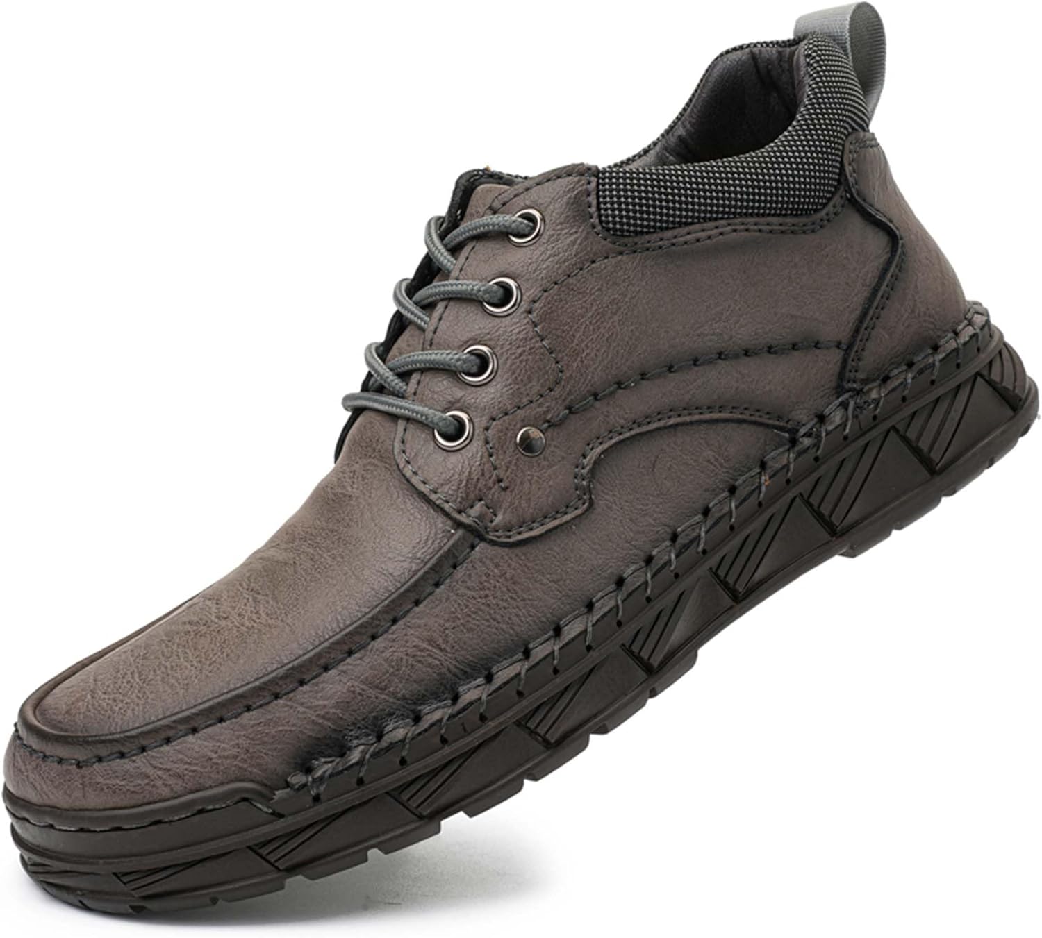 Мужские премиальные кожаные высокие модные повседневные лоферы с кожаным верхом, нескользящей подошвой, удобные с круглым носком, рабочие, дышащие, мягкие, без шнурков, для ходьбы Generic, серый
Мужские премиальные кожаные высокие модные повседневные лоферы с кожаным верхом, нескользящей подошвой, удобные с круглым носком, рабочие, дышащие, мягкие, без шнурков, для ходьбы Generic, серый