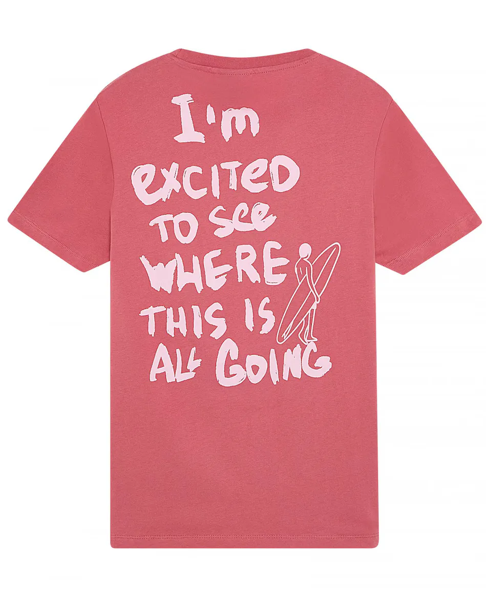 Мужская прямая футболка с принтом Skydiver, розовый 
Мужская прямая футболка с принтом Skydiver, розовый