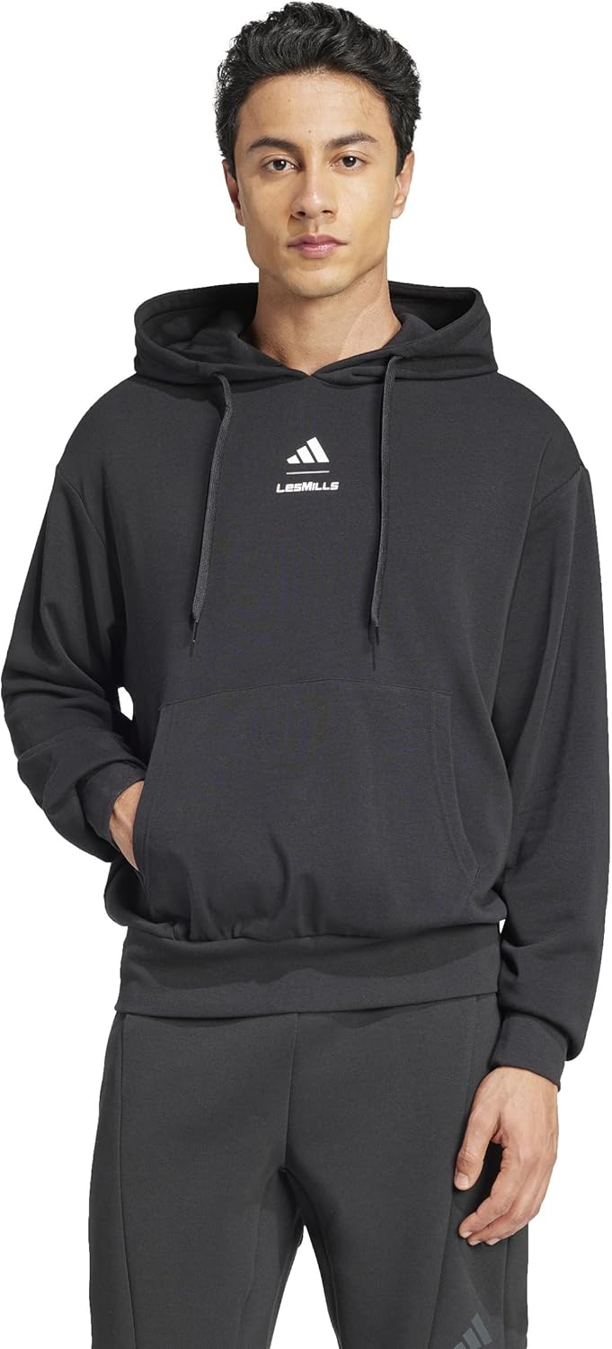 Мужская толстовка с графическим принтом Les Mills KCK32 Adidas, черный
Мужская толстовка с графическим принтом Les Mills KCK32 Adidas, черный