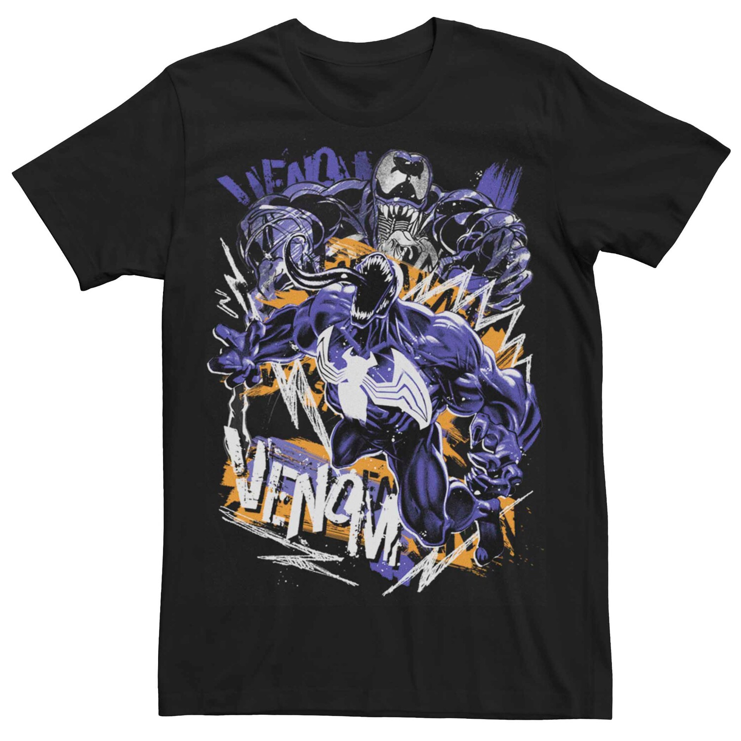 Мужская футболка с разноцветными рисунками и портретом Marvel's Venom Licensed Character
Мужская футболка с разноцветными рисунками и портретом Marvel's Venom Licensed Character