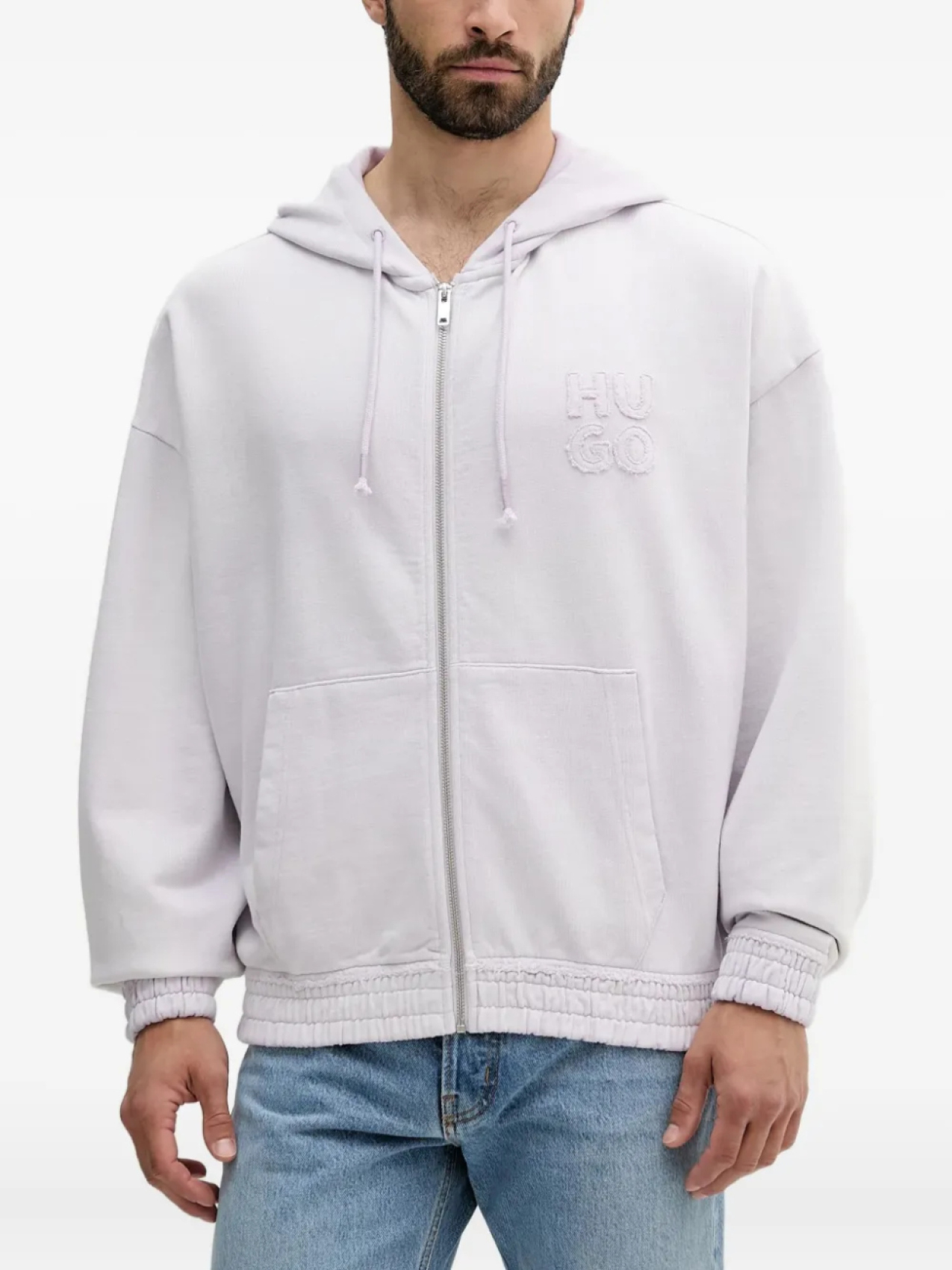 Толстовка с капюшоном на молнии с нашивкой-логотипом HUGO, фиолетовый
Толстовка с капюшоном на молнии с нашивкой-логотипом HUGO, фиолетовый