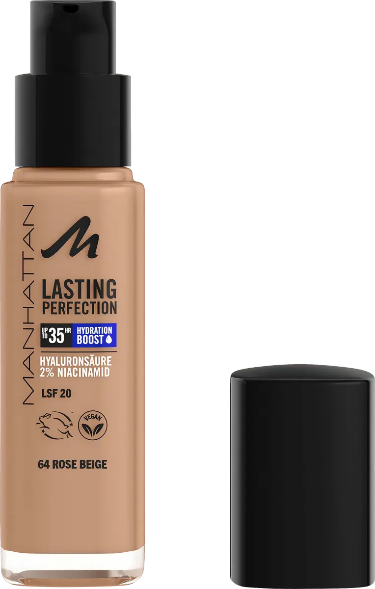 Тональный крем Lasting Perfection 64 Rose Beige LSF 20 30 мл MANHATTAN Cosmetics 
Тональный крем Lasting Perfection 64 Rose Beige LSF 20 30 мл MANHATTAN Cosmetics