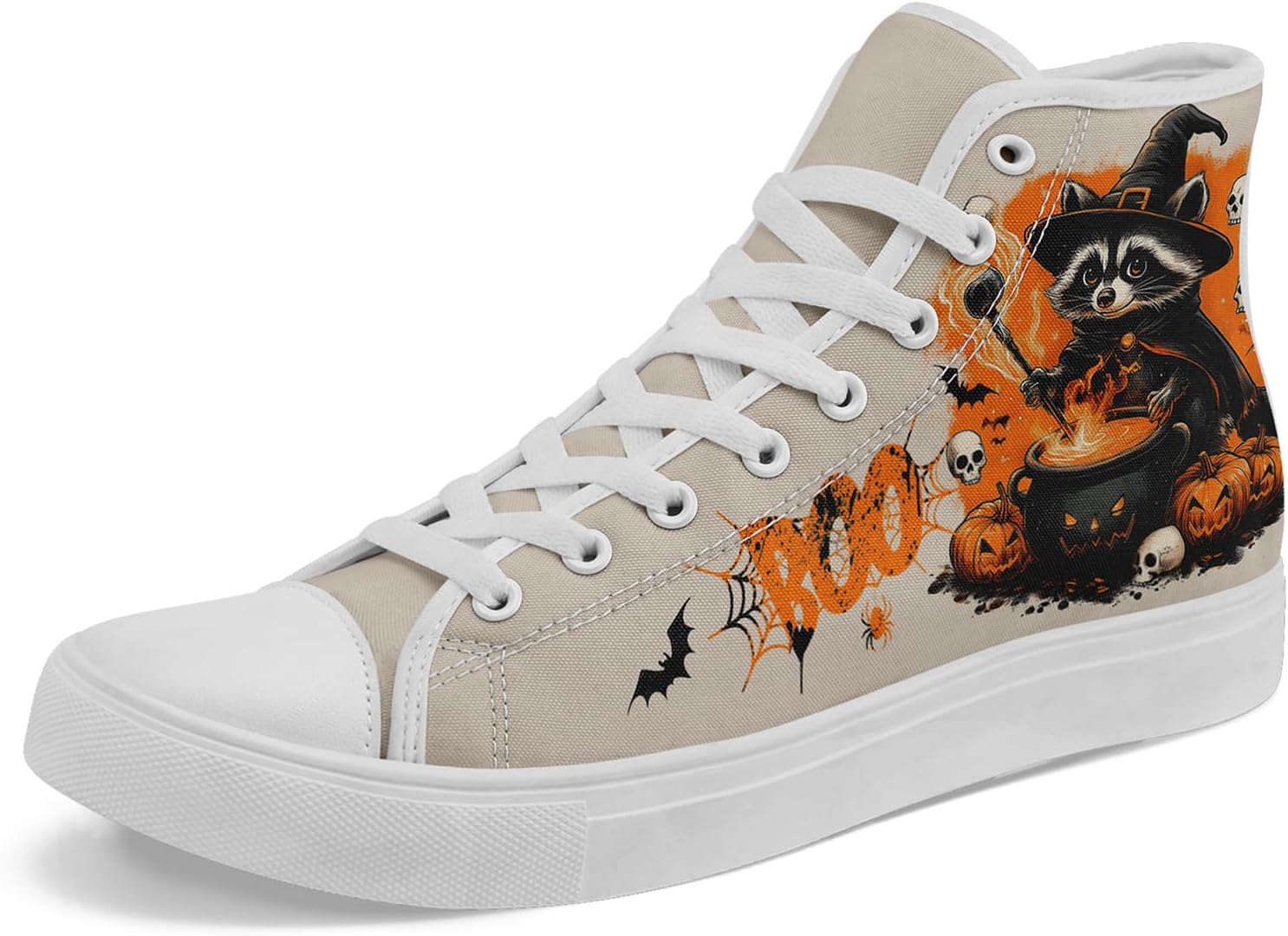 Крутые настраиваемые высокие кеды из холста на Хэллоуин для мужчин и женщин с дизайном призраков, кошек и тыкв, стильные повседневные плоские обувь для прогулок Coolcustomize, белый/черный/оранжевый/бежевый
Крутые настраиваемые высокие кеды из холста на Хэллоуин для мужчин и женщин с дизайном призраков, кошек и тыкв, стильные повседневные плоские обувь для прогулок Coolcustomize, белый/черный/оранжевый/бежевый