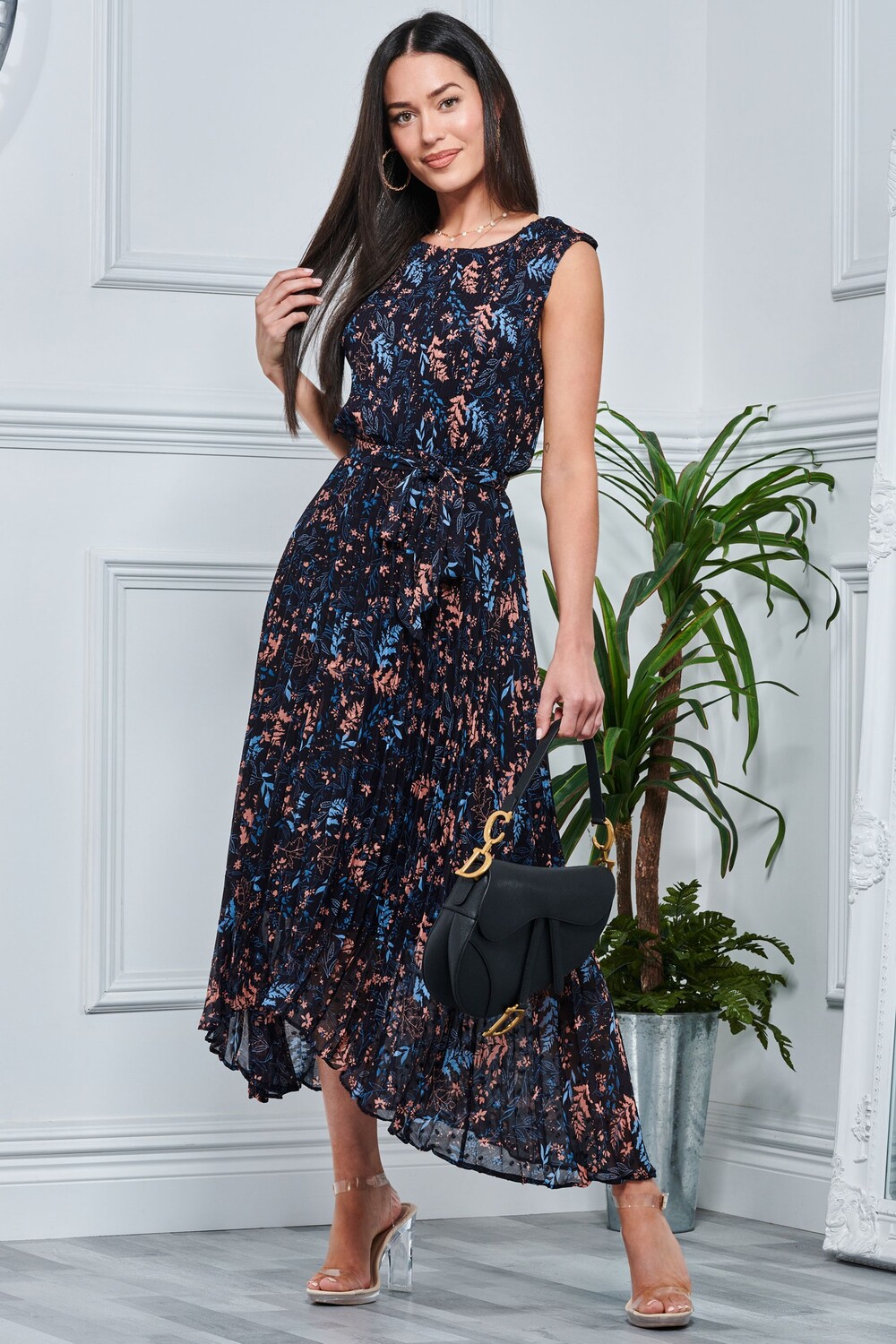 Синее плиссированное платье из фактурного шифона Jolie Moi, синий
Синее плиссированное платье из фактурного шифона Jolie Moi, синий