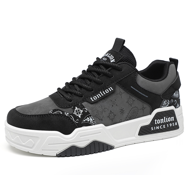 Tonlion Износостойкие и легкие мужские лоу-топы для скейтбординга серо-черные, цвет Gray Black
Tonlion Износостойкие и легкие мужские лоу-топы для скейтбординга серо-черные, цвет Gray Black