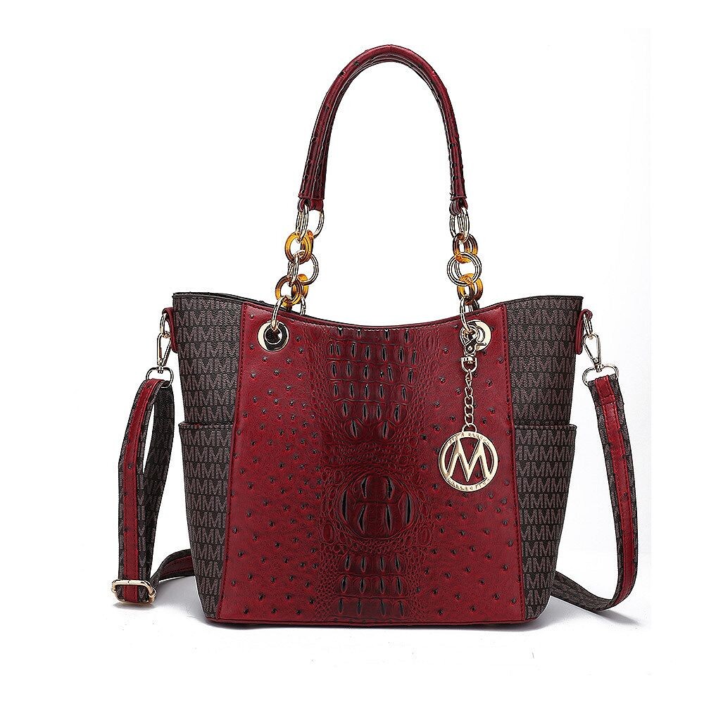 Женская фирменная сумка-тоут Miriam из веганской кожи MKF Collection от Mia K, красный 
Женская фирменная сумка-тоут Miriam из веганской кожи MKF Collection от Mia K, красный