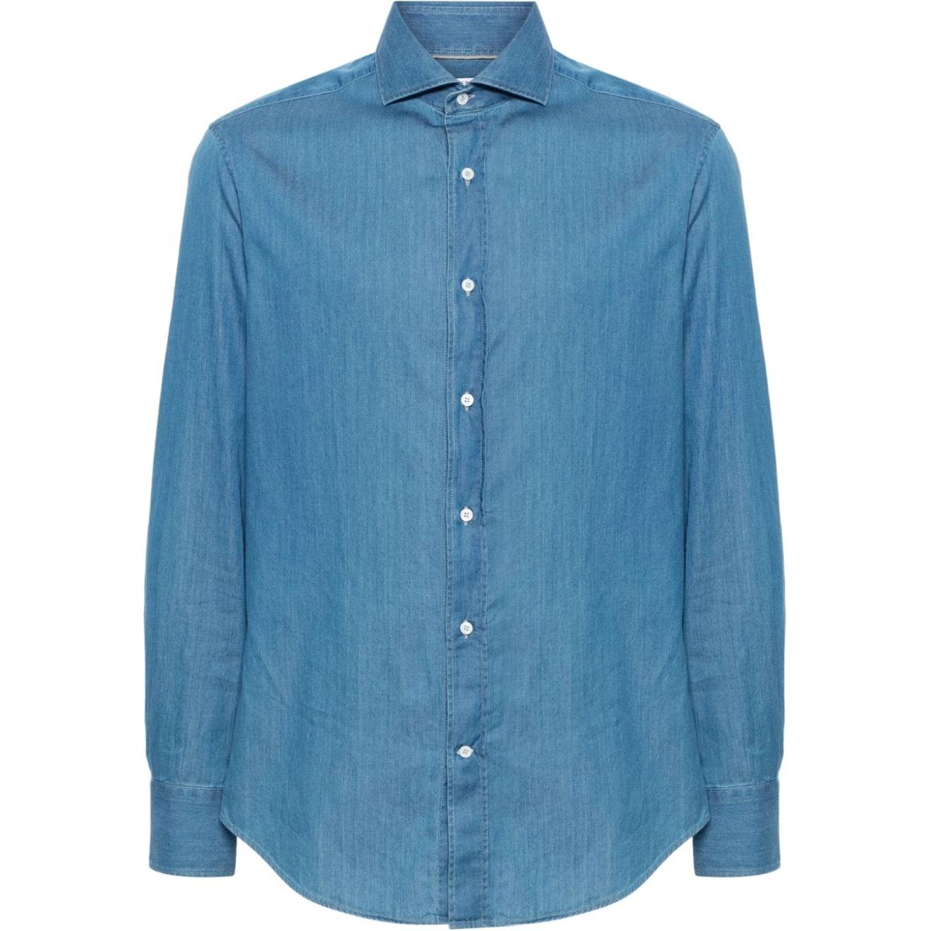 Рубашка с длинными рукавами на пуговицах Brunello Cucinelli, стальной синий
Рубашка с длинными рукавами на пуговицах Brunello Cucinelli, стальной синий