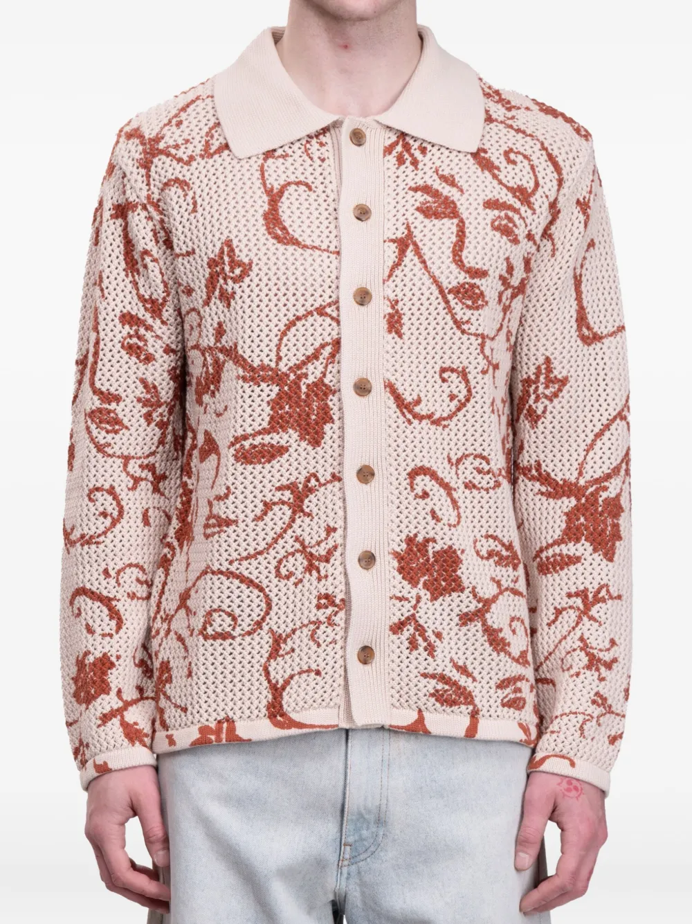 Кардиган рыхлой вязки с цветочным принтом KidSuper, нейтральный
Кардиган рыхлой вязки с цветочным принтом KidSuper, нейтральный