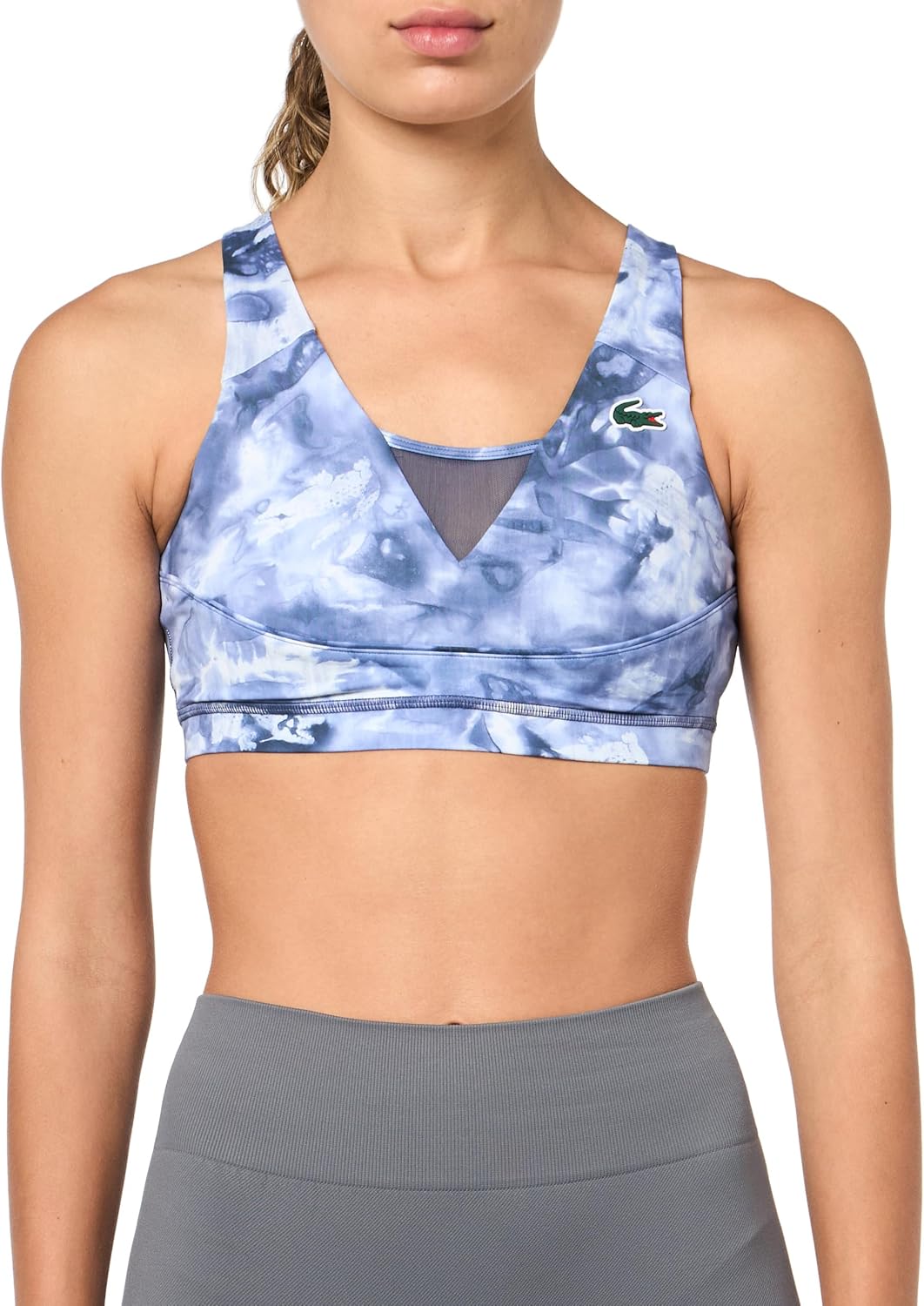 Женский спортивный бюстгальтер Lacoste с принтом из переработанных материалов, White/Navy Blue
Женский спортивный бюстгальтер Lacoste с принтом из переработанных материалов, White/Navy Blue