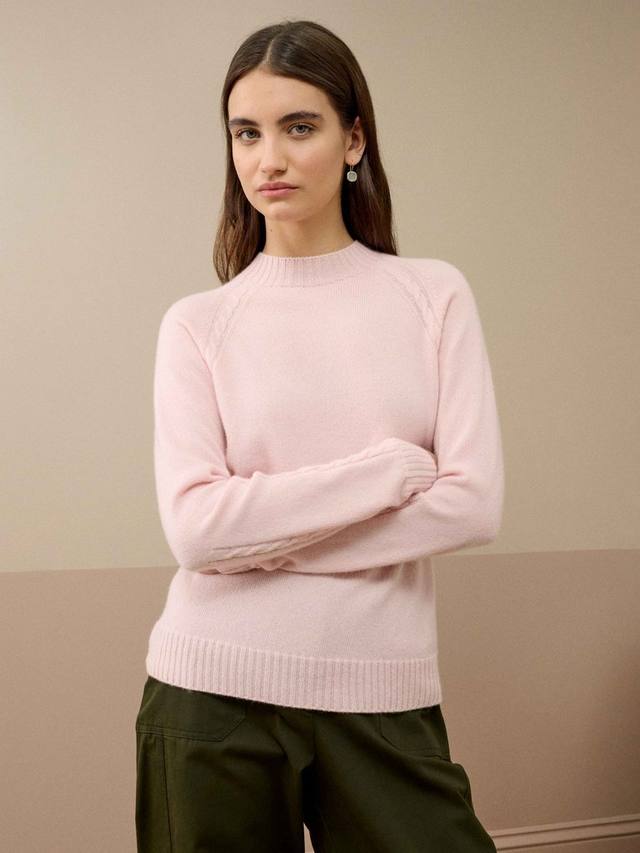 Джемпер из чистого кашемира с вязкой косичкой Brora, Rosewater
Джемпер из чистого кашемира с вязкой косичкой Brora, Rosewater