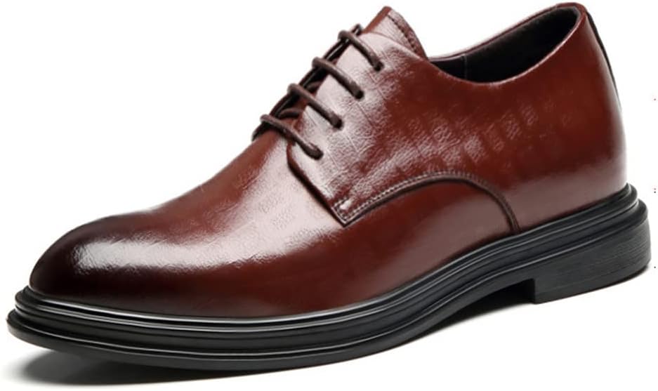 Мужские туфли YGCEEIA с невидимым эффектом увеличения роста, удобные, из мягкой оксфордской кожи, модные, для делового стиля и униформы, коричневый
Мужские туфли YGCEEIA с невидимым эффектом увеличения роста, удобные, из мягкой оксфордской кожи, модные, для делового стиля и униформы, коричневый