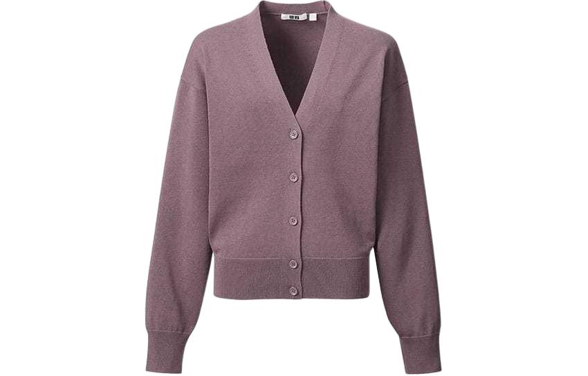 Вязаный топ женский фиолетовый UNIQLO 
Вязаный топ женский фиолетовый UNIQLO