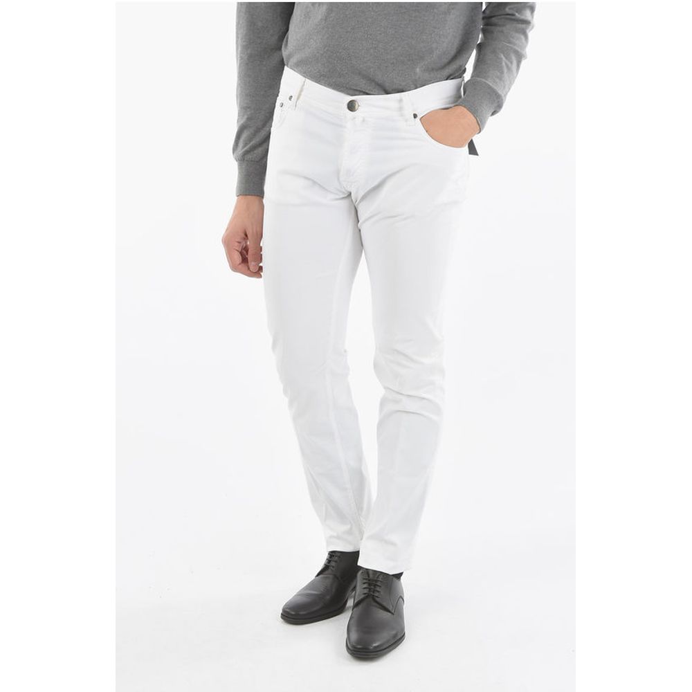 ID COLLECTION Джинсы с 5 карманами и застежкой на пуговицы и Эм Corneliani, White 
ID COLLECTION Джинсы с 5 карманами и застежкой на пуговицы и Эм Corneliani, White