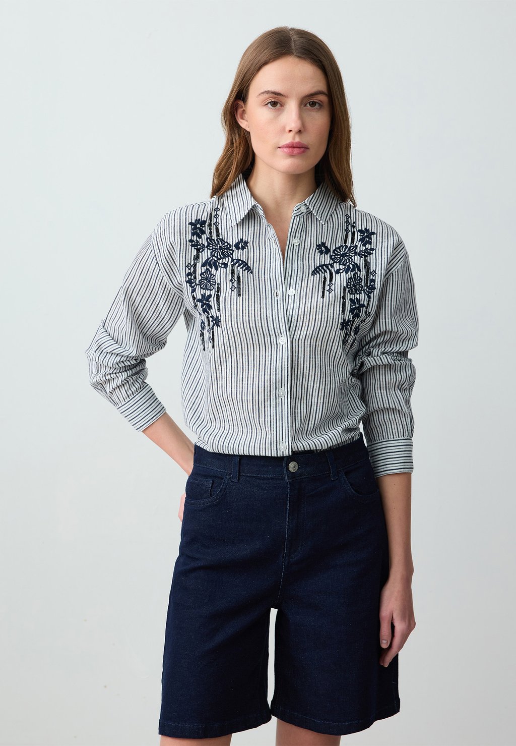 Блузка на пуговицах Jimmy Key, кремовый
Блузка на пуговицах Jimmy Key, кремовый