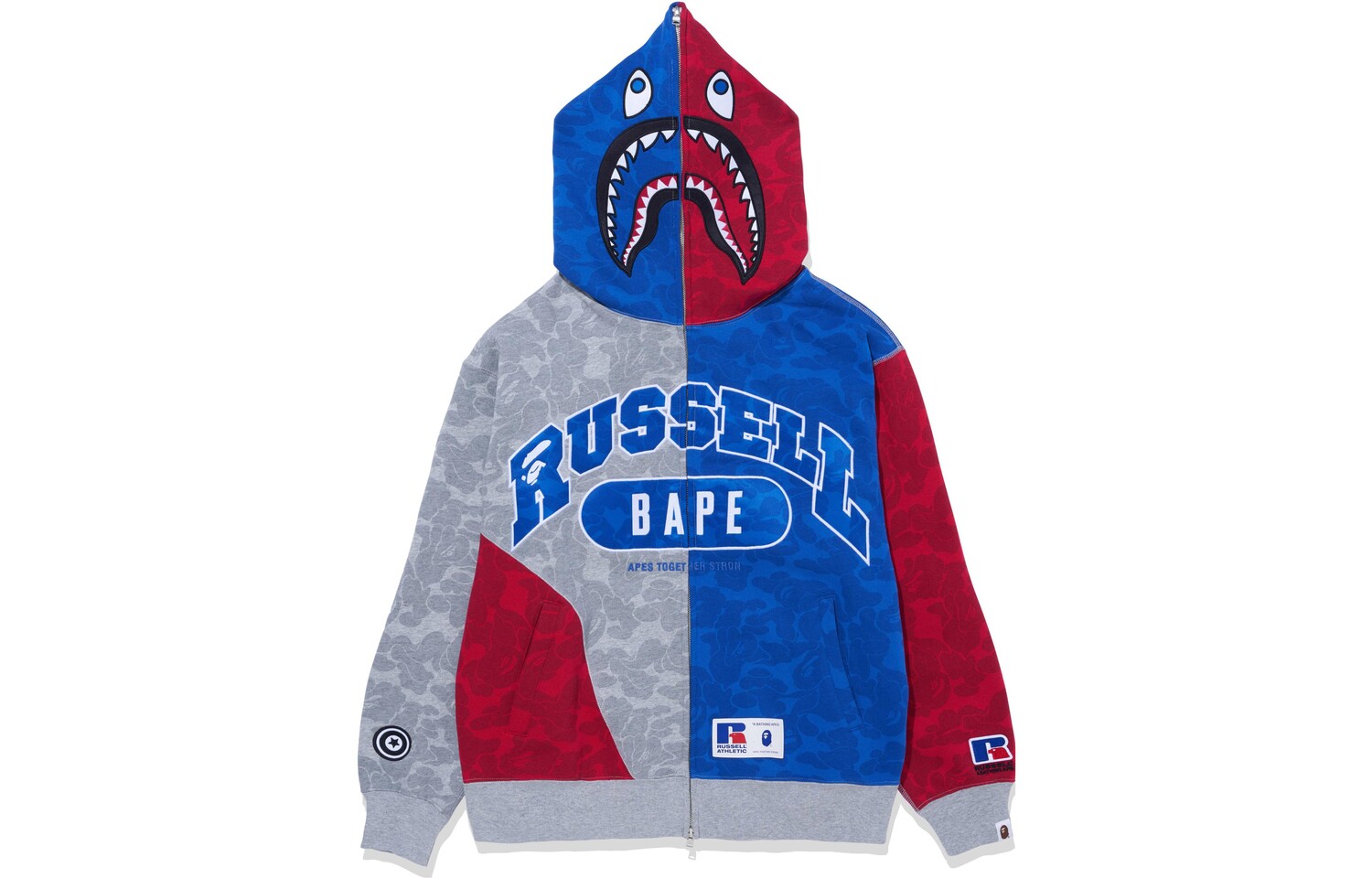 Совместная спортивная толстовка BAPE X Russell, унисекс, многоцветная A Bathing Ape, цвет Multicolor
Совместная спортивная толстовка BAPE X Russell, унисекс, многоцветная A Bathing Ape, цвет Multicolor
