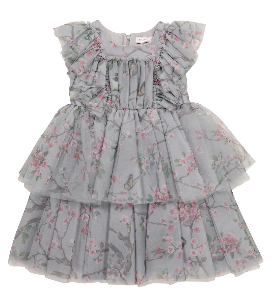 Платье из цветочного тюля Monnalisa, серый
Платье из цветочного тюля Monnalisa, серый
