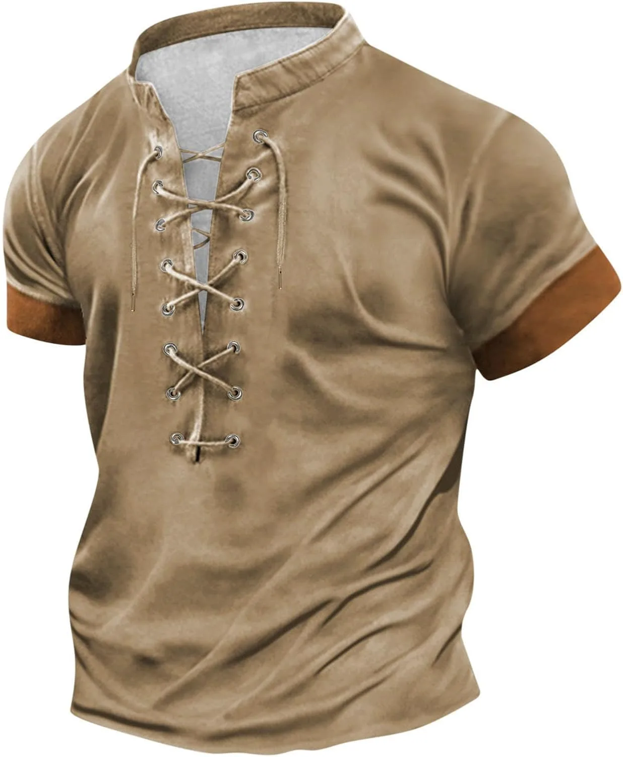 Мужская футболка с V-образным вырезом и коротким рукавом в стиле бохо QUNPIU
Мужская футболка с V-образным вырезом и коротким рукавом в стиле бохо QUNPIU