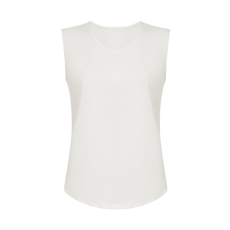 Однотонная футболка Deep Breath без рукавов с изогнутым краем, белый
Однотонная футболка Deep Breath без рукавов с изогнутым краем, белый