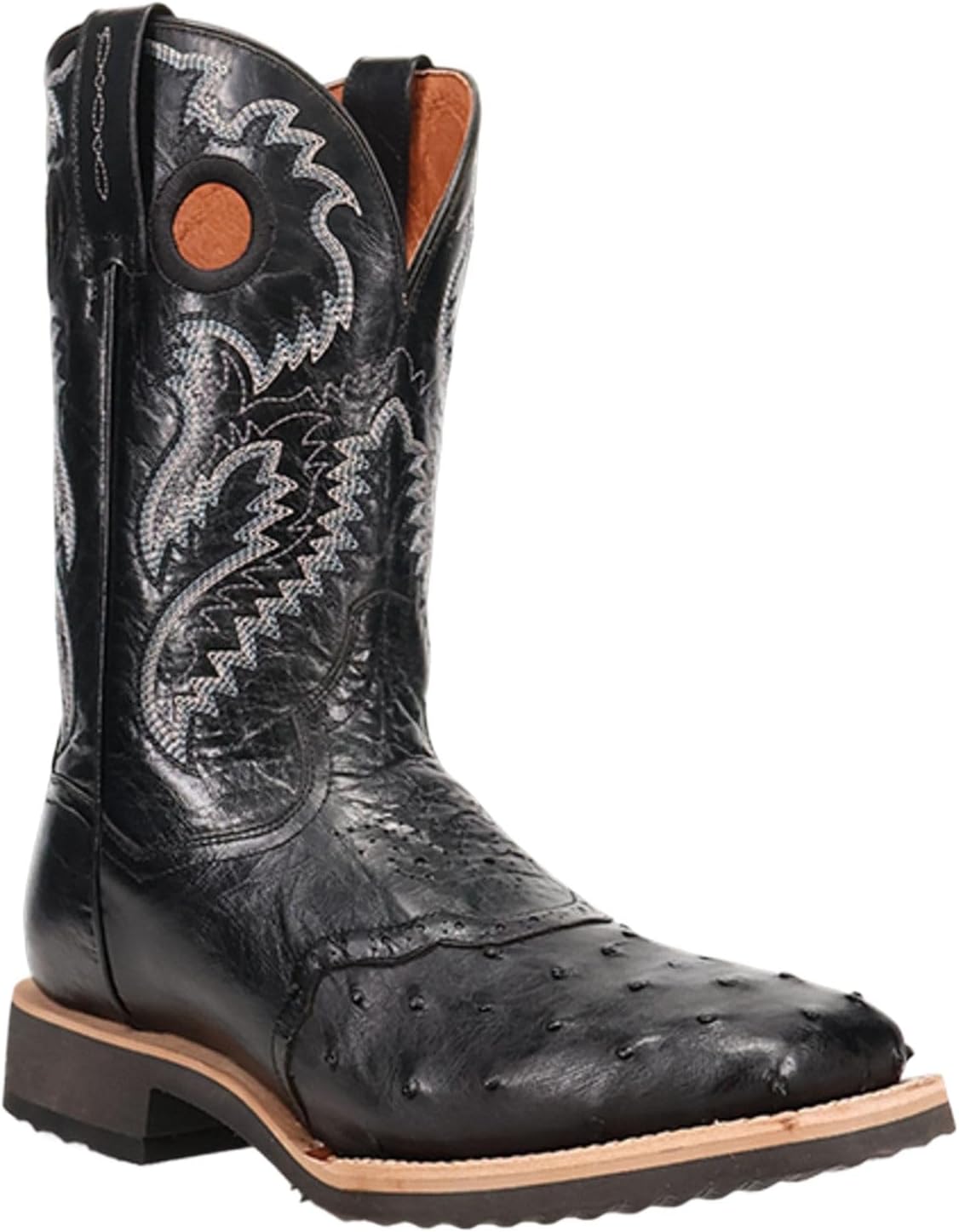 Мужские вестерн-бутсы Dan Post Martel с вышивкой из страуса и квадратным носком, на подъем, черный
Мужские вестерн-бутсы Dan Post Martel с вышивкой из страуса и квадратным носком, на подъем, черный