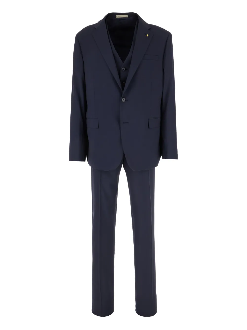 Костюм-тройка с однобортным пиджаком Corneliani, синий 
Костюм-тройка с однобортным пиджаком Corneliani, синий