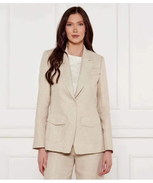 Элегантный льняной жакет Slim fit Marc Cain, бежевый
Элегантный льняной жакет Slim fit Marc Cain, бежевый